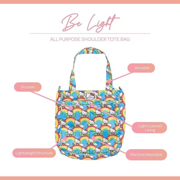 Hello Kitty Jujube Exclusive Be Light Rainbow Tote Bag BRAND NEW - WITH TAGS - Picture 1 of 6
